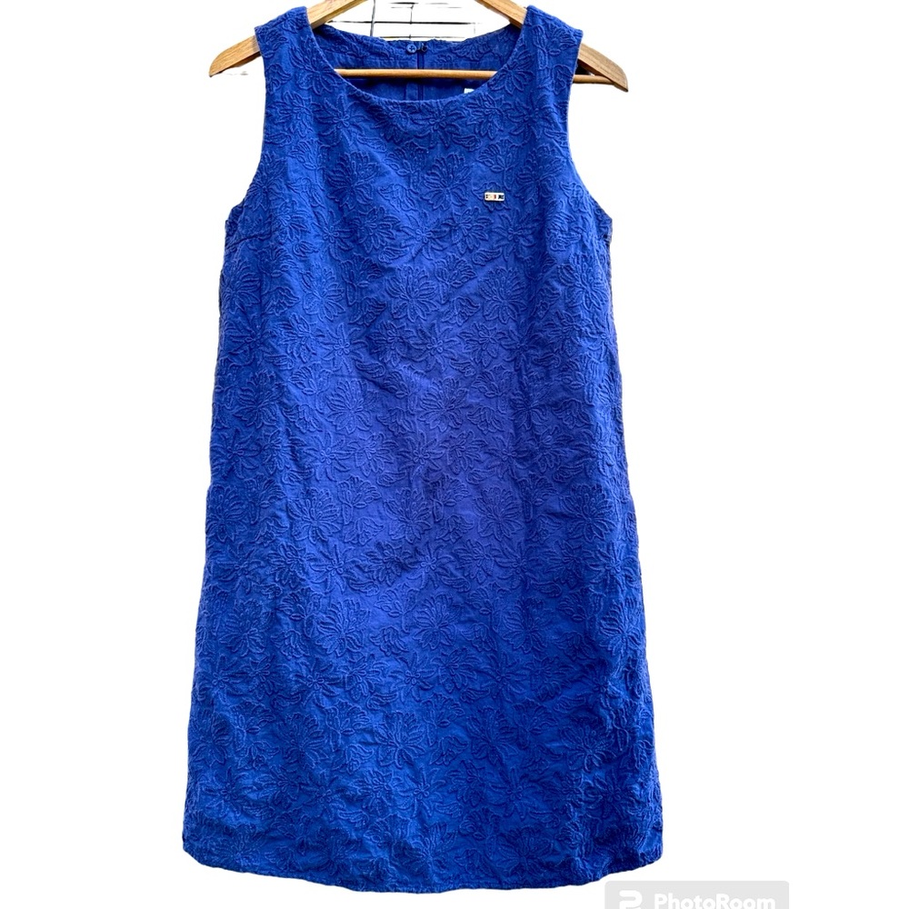 US POLO ASSN blue shift sleeveless dress size 38, more like size large
